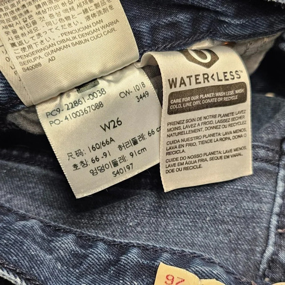 Levi's Womens Wedgie Speckle High  Rise Jeans Button Fly Blue Size 26 - Picture 9 of 9